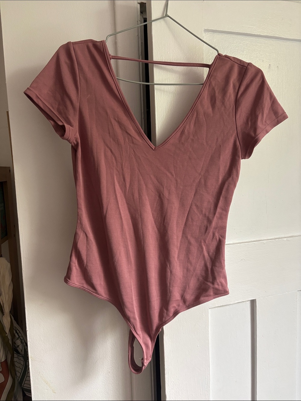 Women’s Mauve V-Neck bodysuit